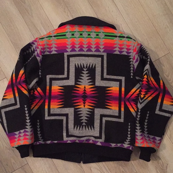 Pendleton Wool jacket Chief Joseph vintage sz Lg - Picture 3 of 10